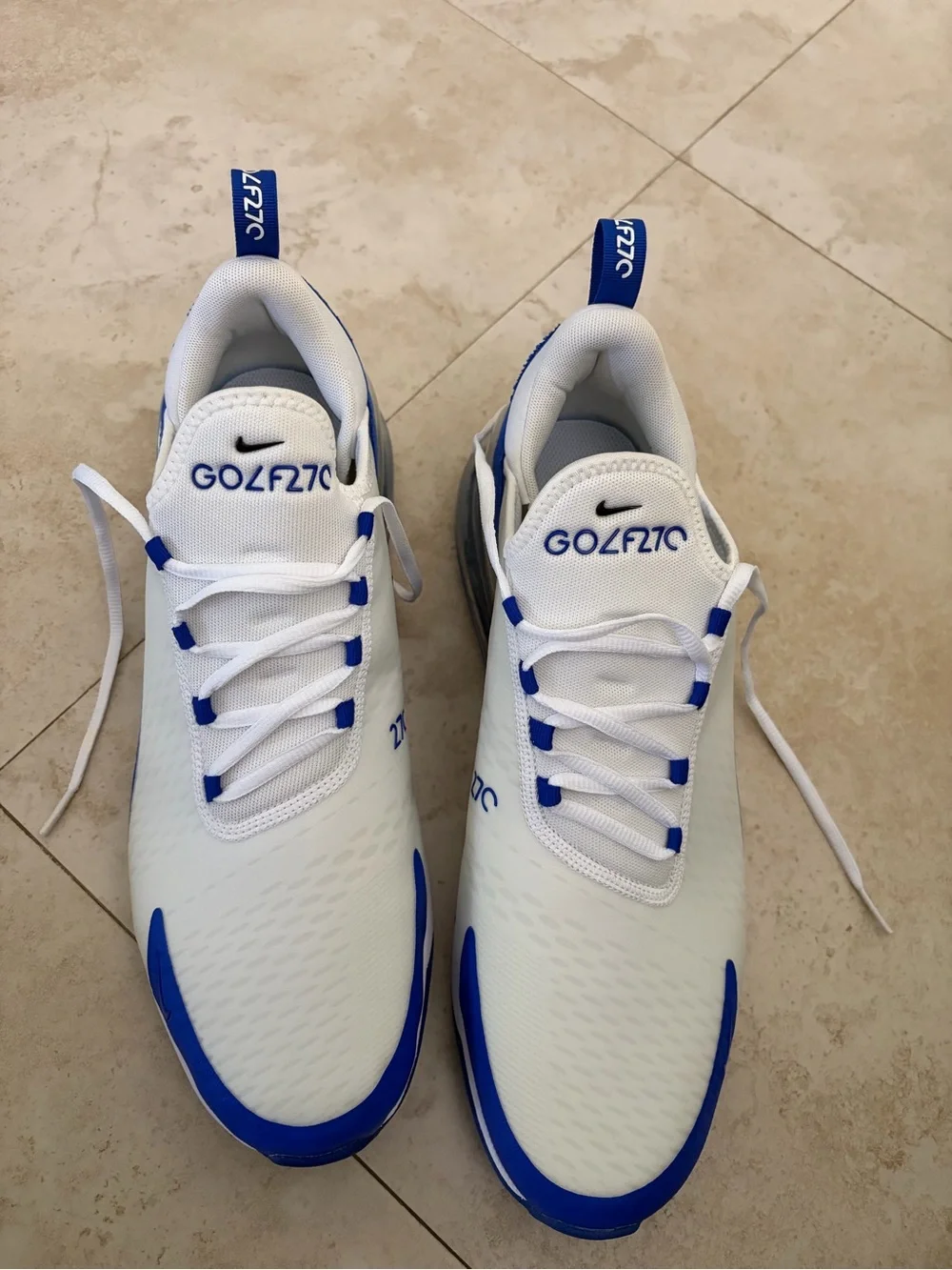 Nike Men’s Air Cushion Sneakers — White & Blue NEW/NEVER WORN